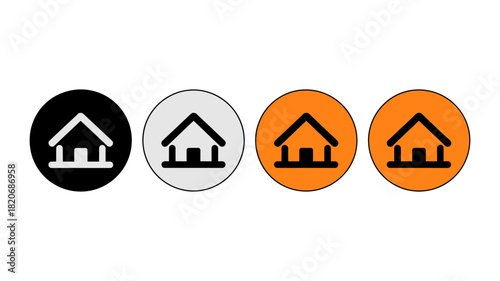 Home, property, and real estate icons. modern vector graphic elements for website interface, app design, navigation, location, ui, and ux.