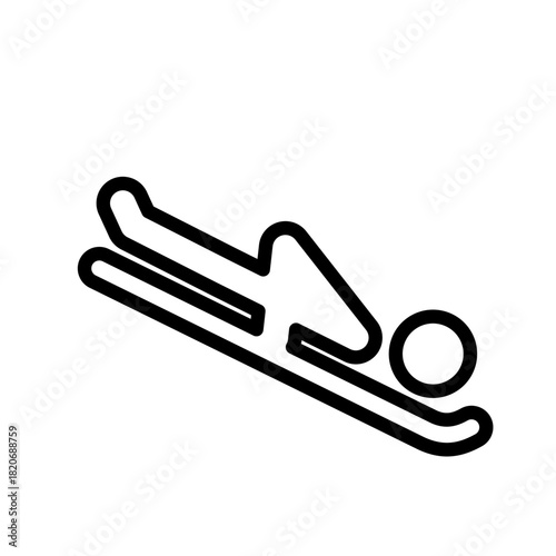 Skeleton pictogram vector icon