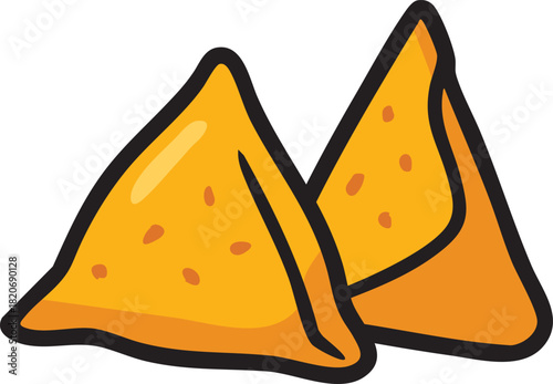 Crispy golden samosas