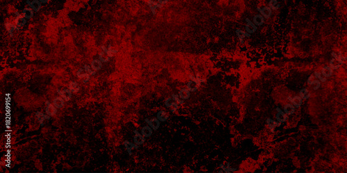 Abstract dark red grunge background with scratches and cracks wall. empty concrete dark wall background texture. red stucco wall background texture. red and black marble stone texture.