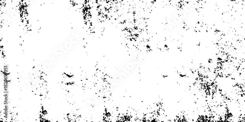 White, black dust overlay distress grungy grain, noise effect paint wall. small particles of debris and dust. crack and scratch dust paint concrete wall. subtle halftone grunge urban texture vector.