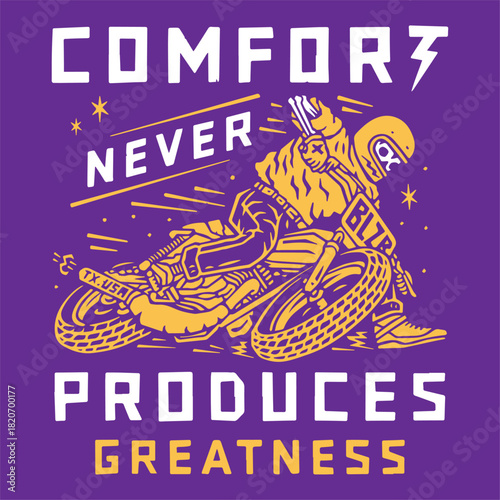 Illustration of a trail bike skull