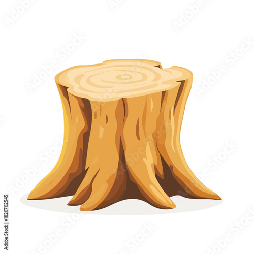 An Imaginary 2D flat icon_tree_stump, modern element in vector and EPS format_clean vector_isolated on a white background