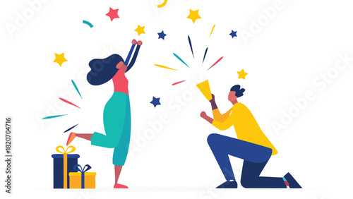 Flat vector illustration of a woman enjoying a moment of peace and relaxation depicted with vibrant colors and clean lines perfect for wellness and lifestyle themes