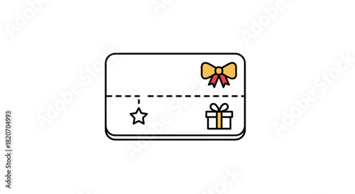 Surprise someone special with this gift card featuring festive symbols for birthdays holidays or just because perfect for spreading joy, Generative AI