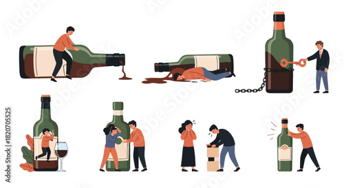 Alcohol Addiction and Abuse A Visual Guide on the Impact and Consequences of Excessive Drinking