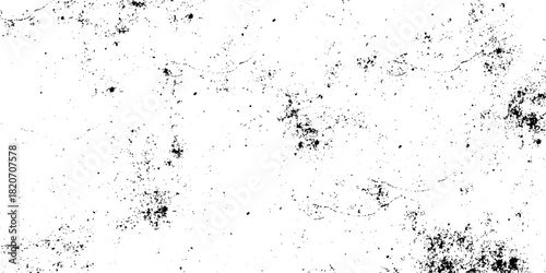 White, black dust overlay distress grungy grain, noise effect paint wall. small particles of debris and dust. crack and scratch dust paint concrete wall. subtle halftone grunge urban texture vector.