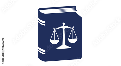 Law book with scales of justice for legal professionals attorneys and court system representation for justice and fairness perfect for legal blogs, Generative AI.