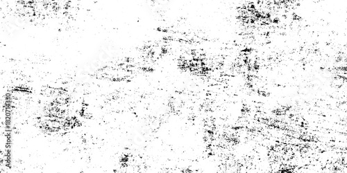 White, black dust overlay distress grungy grain, noise effect paint wall. small particles of debris and dust. crack and scratch dust paint concrete wall. subtle halftone grunge urban texture vector.