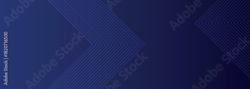 Dark blue gradient abstract background with minimalist lines and space for text. Vector illustration VOL. 2