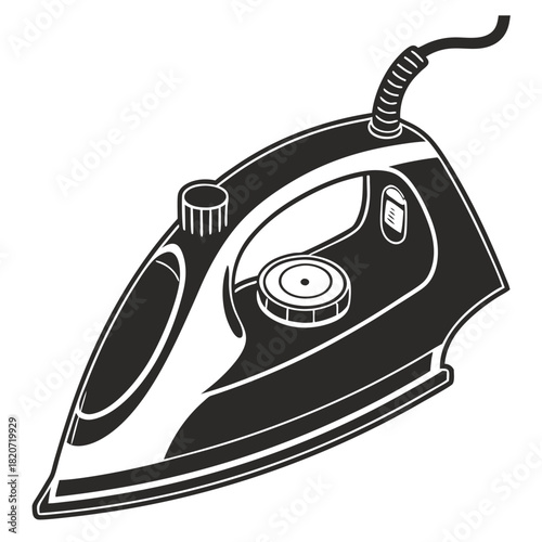 iron on a white background