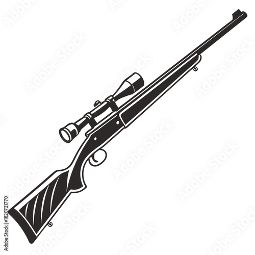 assault rifle vector illustration