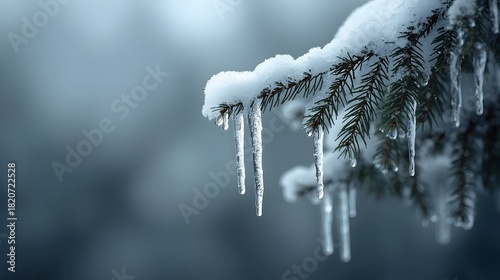 icicles on a branch