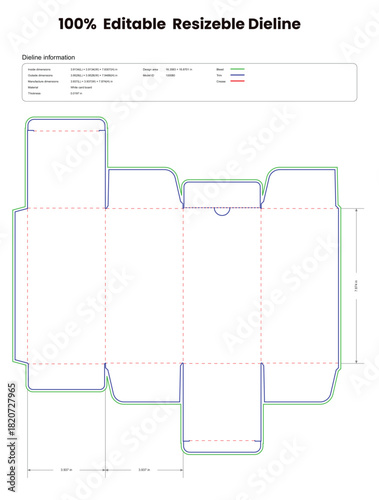 dieline template box dieline die lines packaging reverse tuck end box with a glued top closure flap custom dieline cardboard box dieline pizza box dieline printable product packaging layout,
