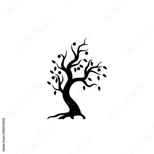 tree silhouette vector illustration