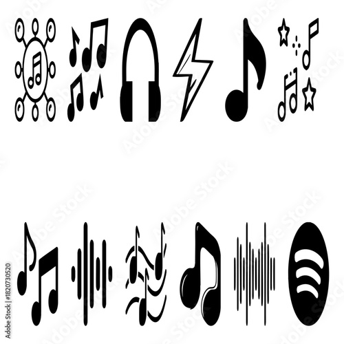 vector illustration of a musical notes