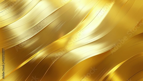 高級感あるラグジュアリーな背景　パーティや年末年始、リッチなイメージのメタリックな流体金色の背景