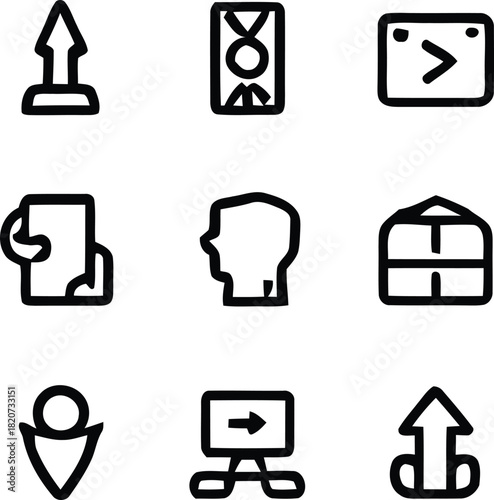 real estate icons set