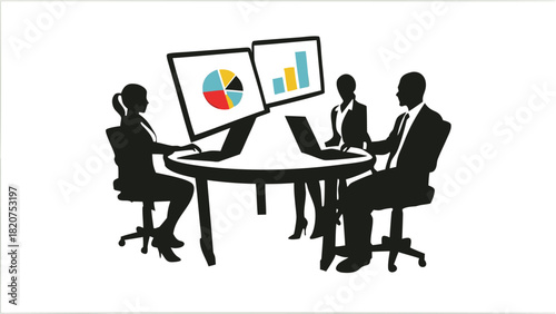 High quality digital art showing team collaboration