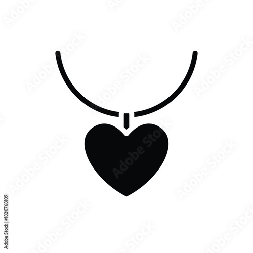 Necklace jewelry icon. Outline set of necklace jewelry vector icons for web design isolated on white background