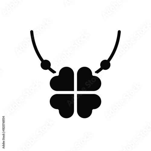 Necklace jewelry icon. Outline set of necklace jewelry vector icons for web design isolated on white background