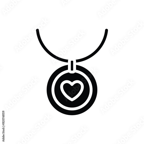 Necklace jewelry icon. Outline set of necklace jewelry vector icons for web design isolated on white background