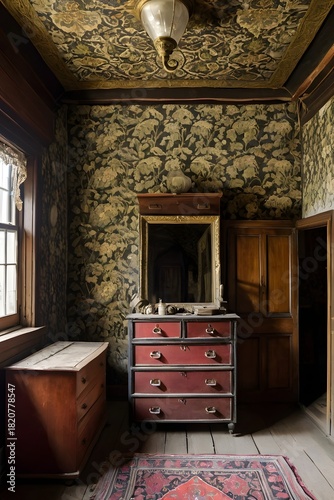 Old uninhabited wooden attic