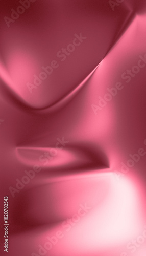 Dynamic abstract composition with vibrant pink and red tones and subtle light effects