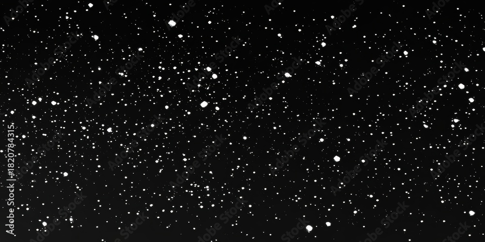 Obraz premium Winter Wonderland Delicate Snowflakes Falling on a Dark Background, Creating a Serene Atmosphere