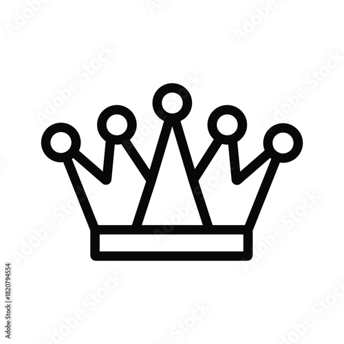 A black crown icon