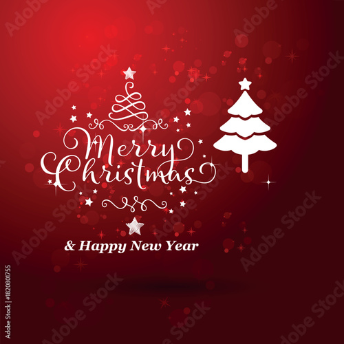 Merry Christmas greeting card