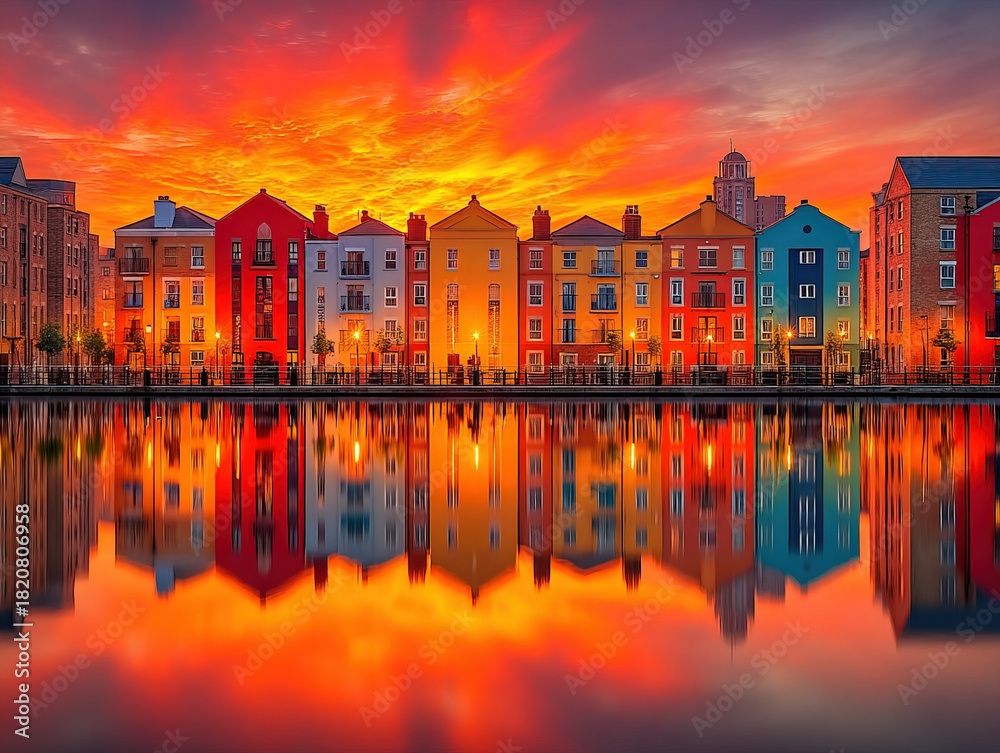 Obraz premium Welsh United Kingdom skyline