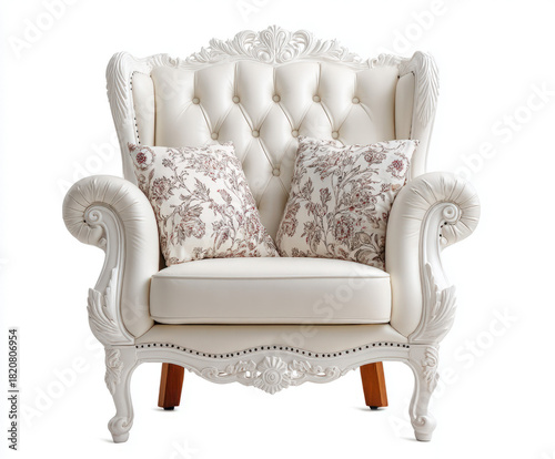 White furniture isolated on...