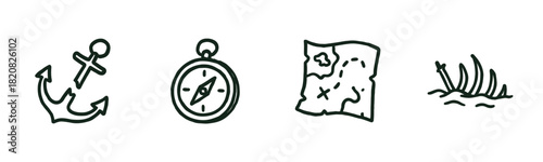 A minimalist silhouette illustration of the three wise men riding camels in a caravan through the desert, following the bright guiding star on their biblical journey