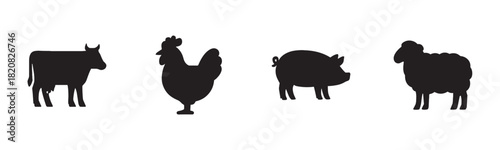 A collection of doodle-style illustrations showing essential mountaineering and trekking gear, including a tent, climbing rope, sturdy boots, an ice axe, and a small flag