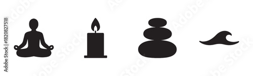 A charming hand-drawn illustration set of blue tea time essentials, including a teapot, cup, sugar cube, biscuit, and spoon, rendered in a simple, bold outline doodle style