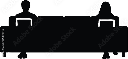 Digital Divide vs. Passionate Love Silhouette Bundle