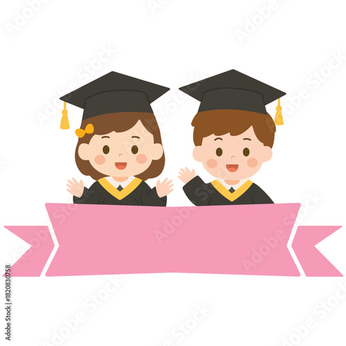 유치원 졸업식 일러스트_졸업 일러스트