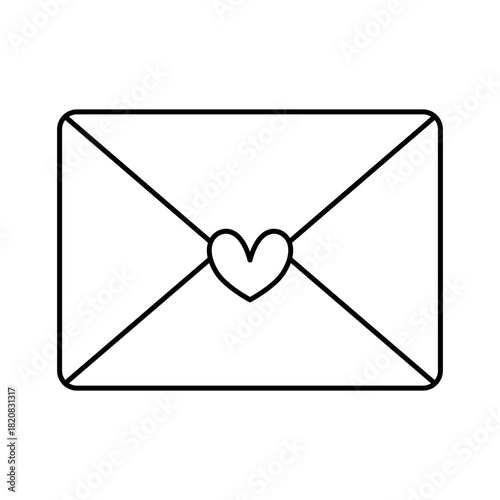 envelope with heart