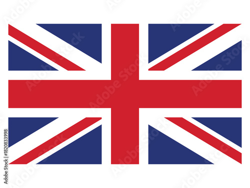 High-quality vector illustration of the United Kingdom national flag (Union Jack). Clean, crisp design suitable for education, presentations, print, web, and international projects.