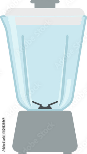 Simple vector illustration of a kitchen blender appliance.