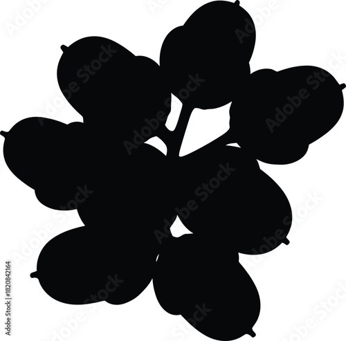 vector silhouette of a couple