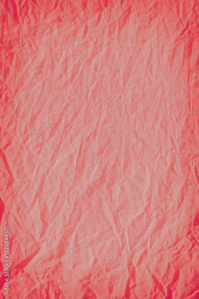 Fototapeta premium Crumpled red fabric as background