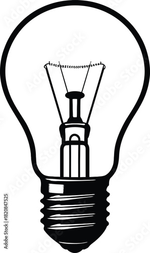 light bulb isolated on white