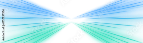 Fast cyan and green  streaks flow in looping neon paths. Motion blur simulates high-speed motion. Ideal for futuristic racing, city, and sci-fi visuals. PNG