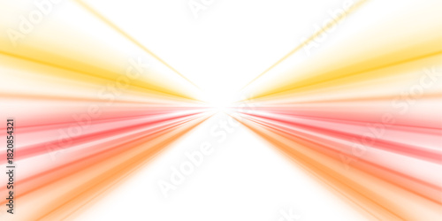 Electric yellow and red streaks twist in a glowing vortex tunnel. Motion blur adds depth and energy flow. Perfect for sci-fi, digital, and cyberpunk visuals. PNG