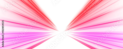 Electric red and magenta streaks twist in glowing spiral tunnels. Motion blur enhances speed and dynamic energy. Perfect for sci-fi, digital, and cyber visuals. PNG
