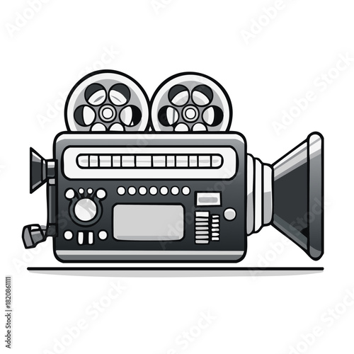 Vintage Film Camera Illustration