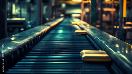 Wallpaper Mural European industrial conveyor belt alignment photo style Torontodigital.ca