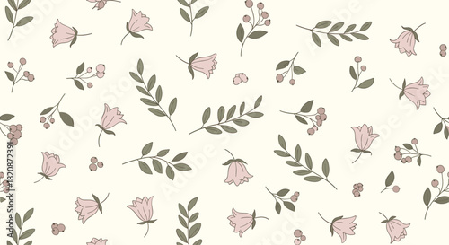 A pattern design featuring floral elements.